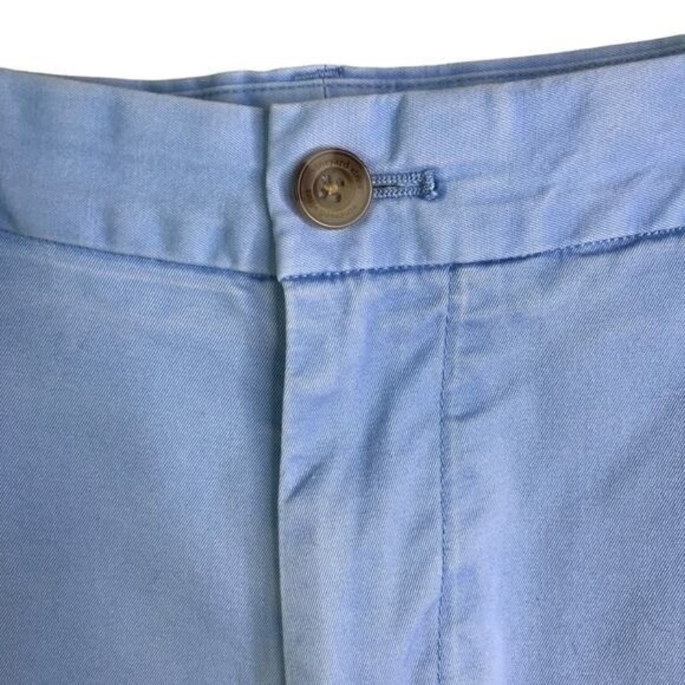 Vineyard Vines Mens Breaker Short Light Blue Cotton Twill Chino 1H0462 Size 32 - Picture 5 of 10